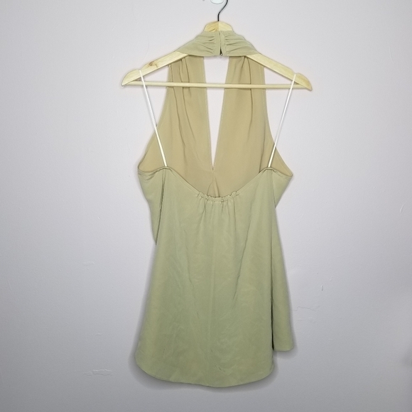 Theory Beige Ertil Summer Silk Halter Top Size P - Picture 4 of 7